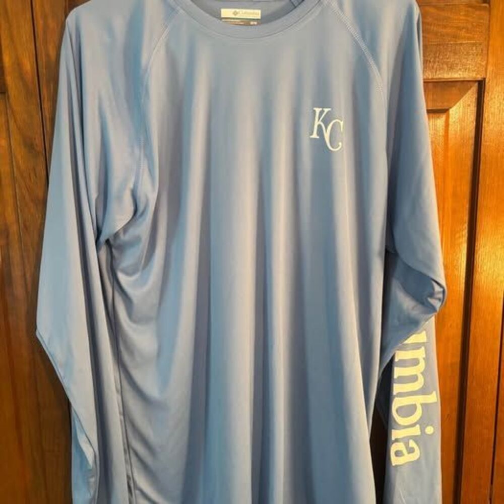 Columbia Omni-Shade KC Light Blue Long-Sleeve Shirt M/M